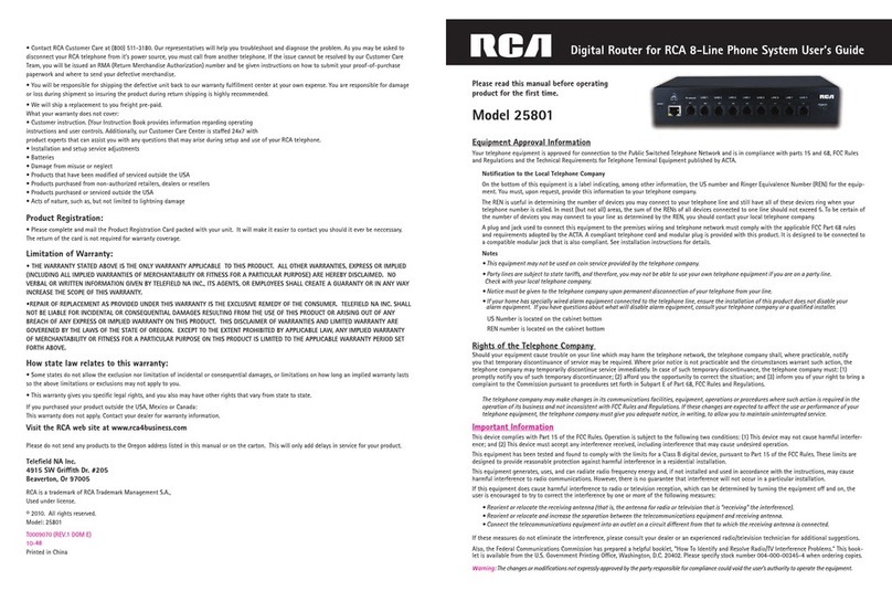 RCA 25801 user guide