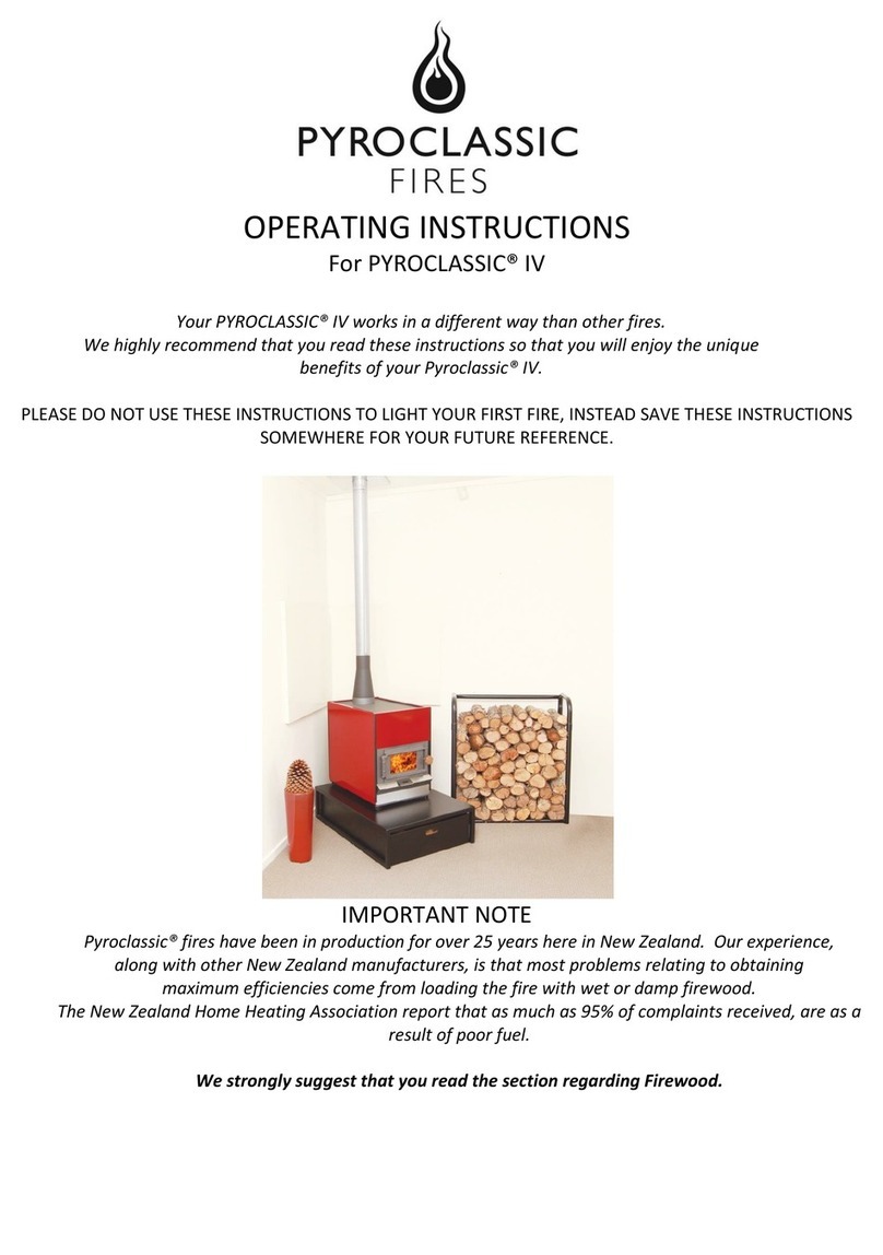 Pyroclassic Fires PYROCLASSIC IV operating instructions