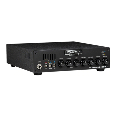 Mesa/Boogie Three Channel Dual & Triple Rectifier Solo... User manual