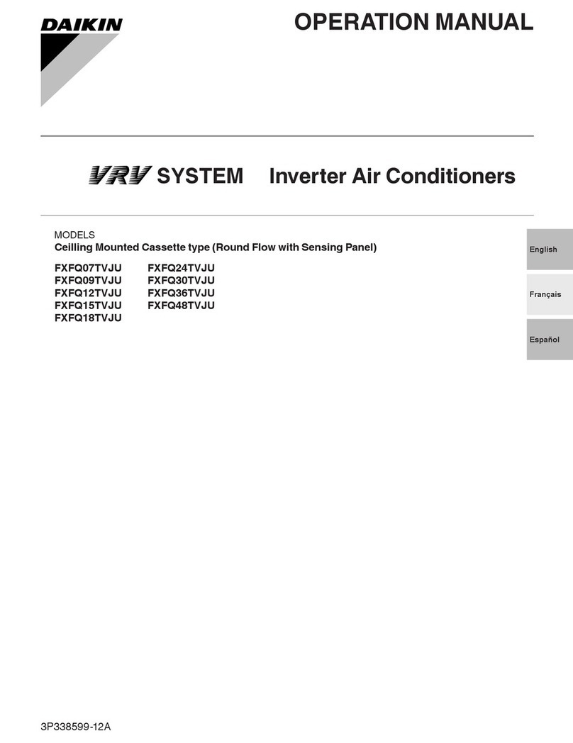 Daikin FXFQ07TVJU Operation manual