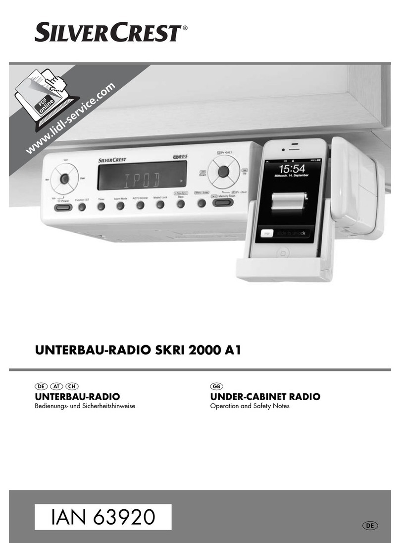 Silvercrest SKRI 2000 A1 Operation and safety notes