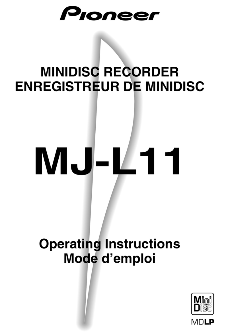 Pioneer MJ-L11 operating instructions