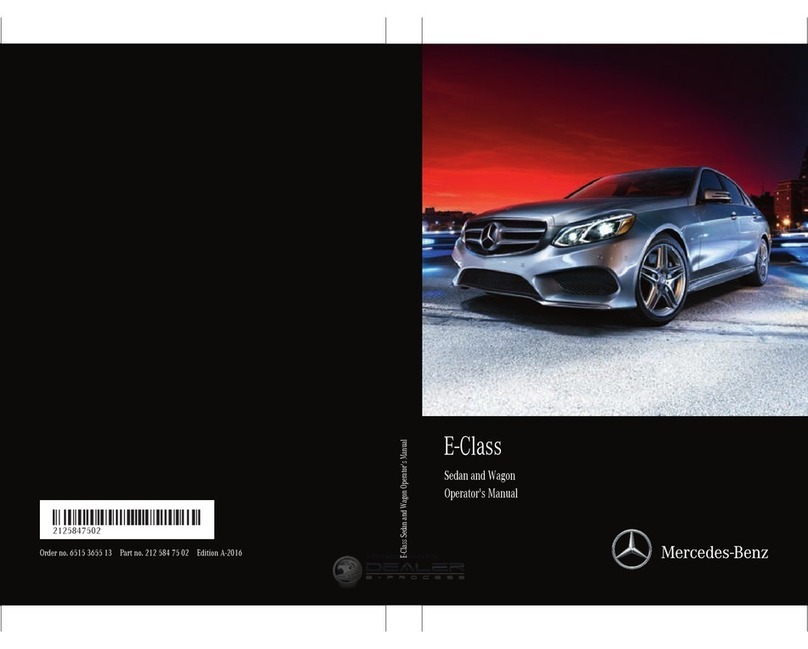 Mercedes-Benz E-Class Sedan Operator's manual