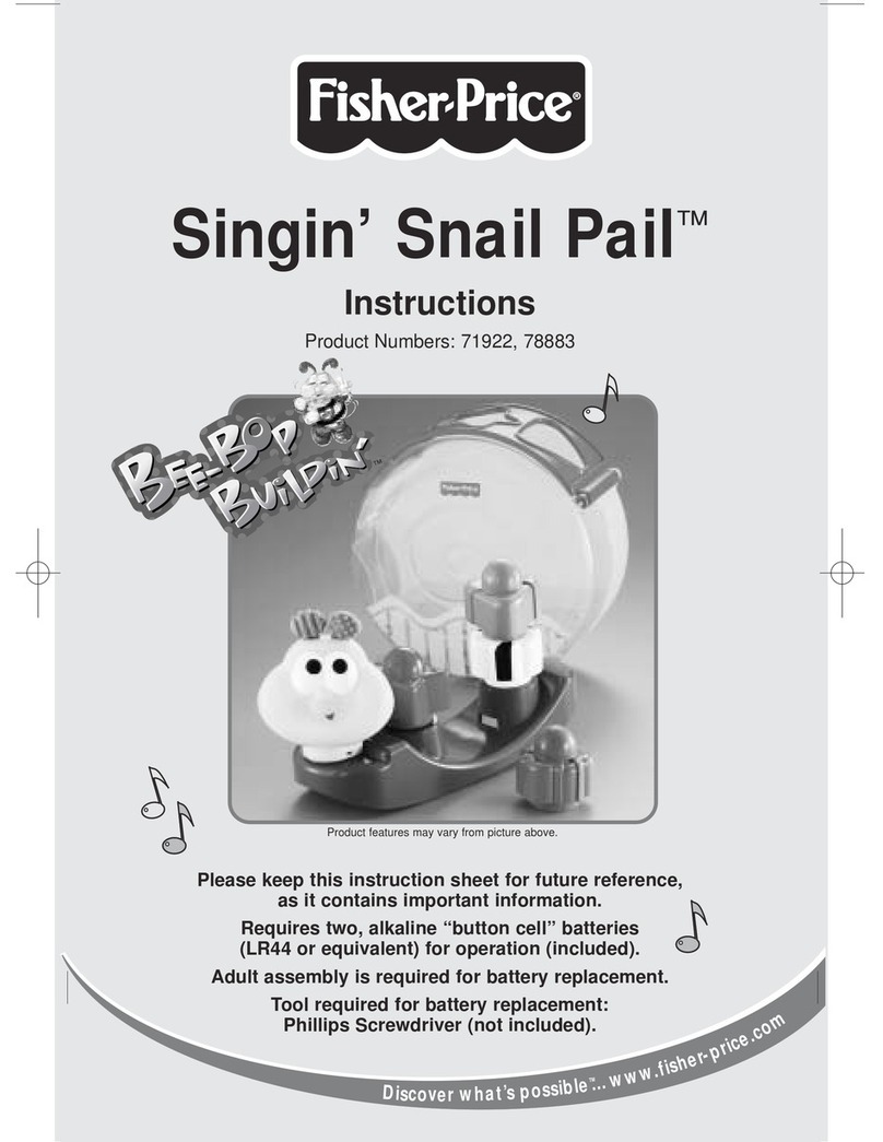 Fisher-Price Singin’ Snail Pail instructions