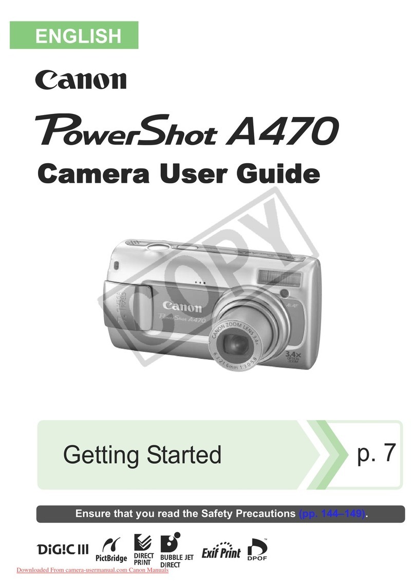 Canon PowerShot A470 User manual Canon PowerShot A470 User manual