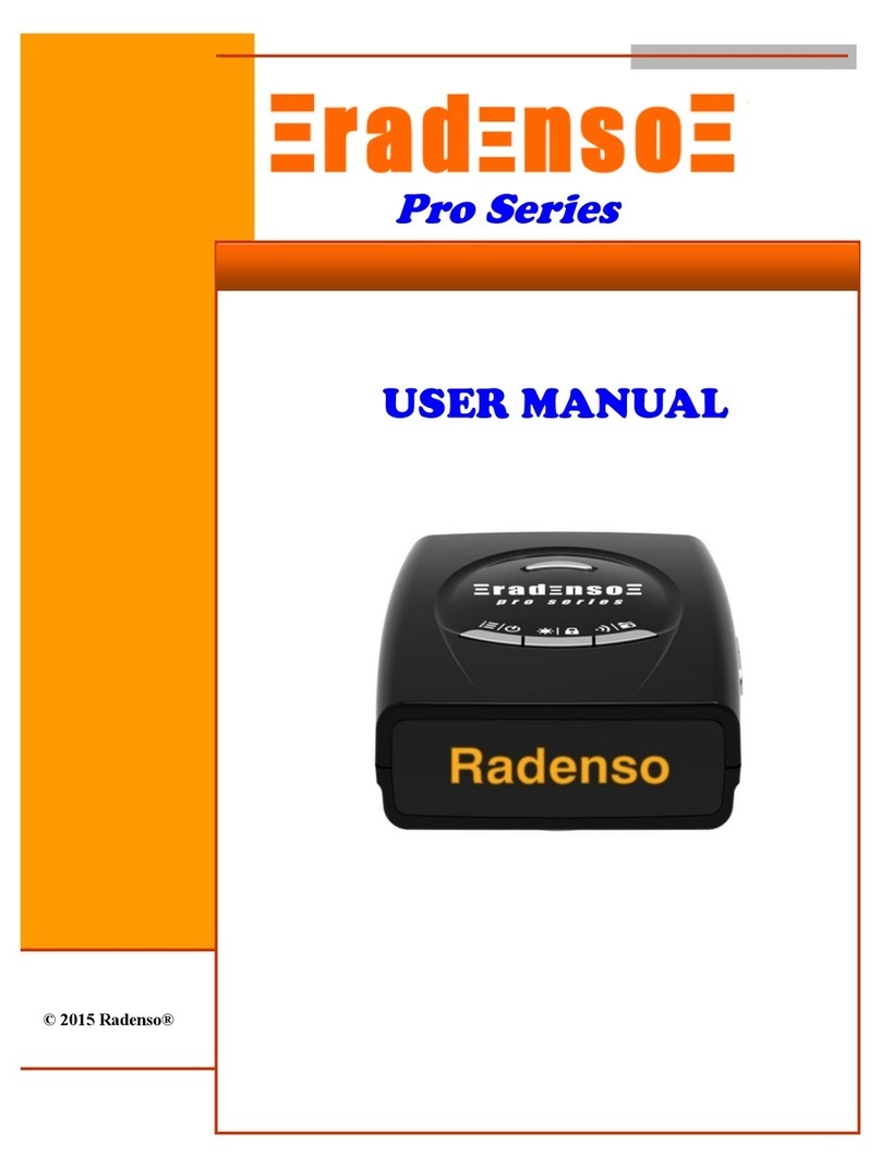 Radenso Pro Series user manual