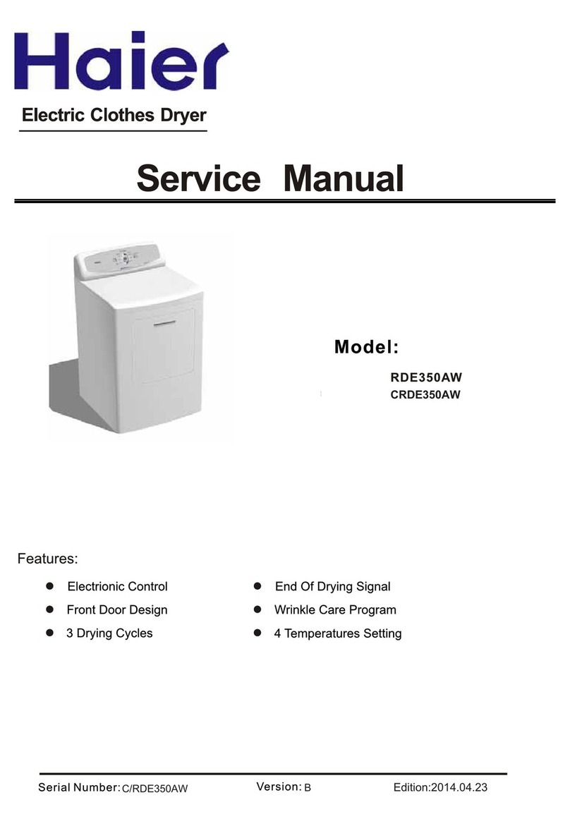 Haier CRDE350AW Service manual