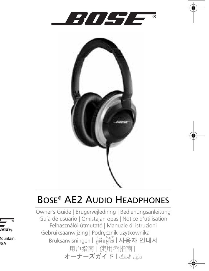 Bose SoundTrue AE2 User manual Bose SoundTrue AE2 User manual