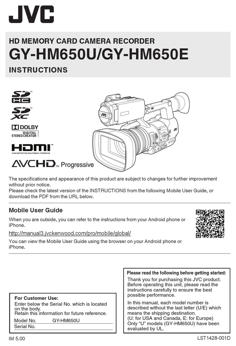 JVC GY-HM650U User manual
