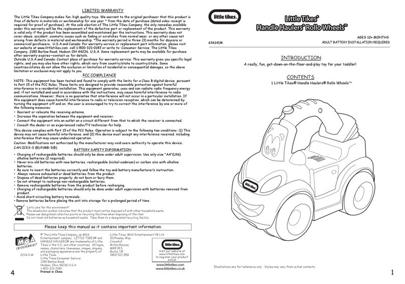 Little Tikes Handle HaulersRollo Wheels instructions Little Tikes Handle HaulersRollo Wheels instructions