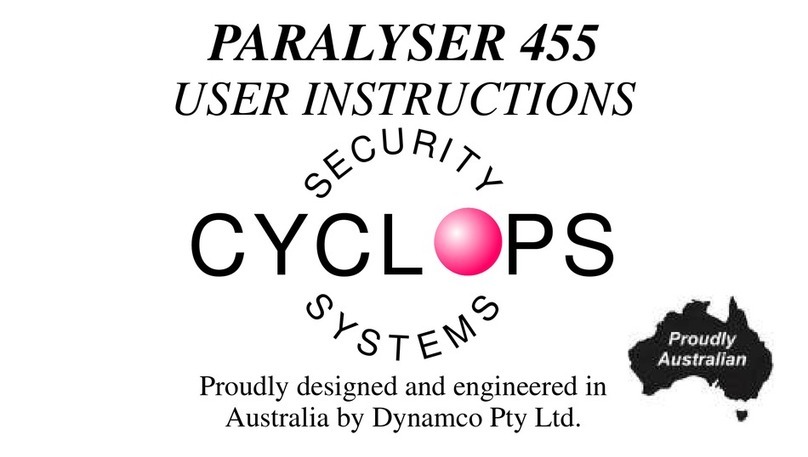 CYCLOPS PARALYSER 455 User instructions