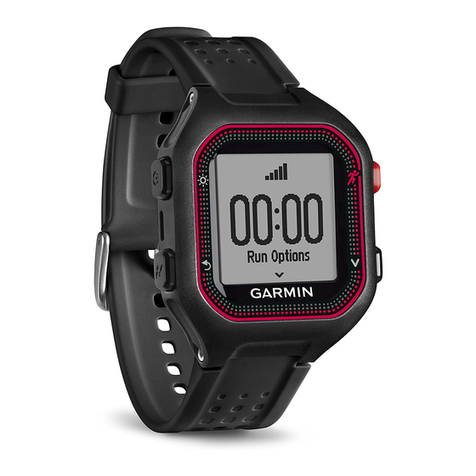Garmin Forerunner 25 owner's manual