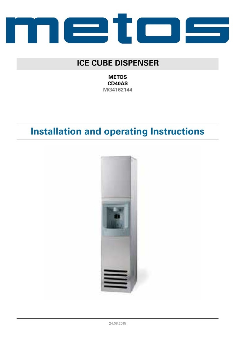 Metos CD40AS Installation and operating instructions