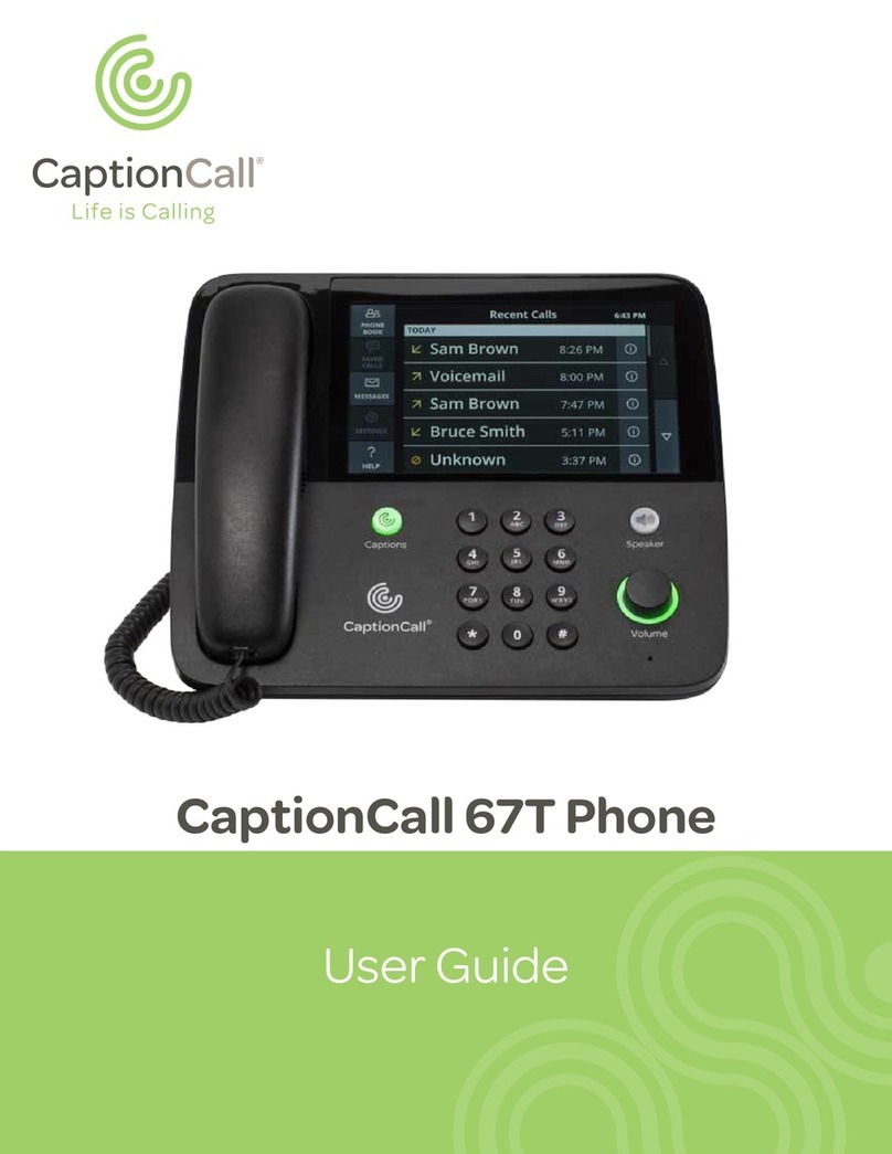CaptionCall 67T User manual