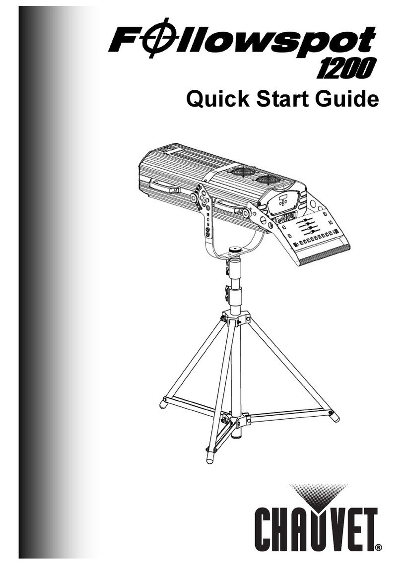 Chauvet Followspot 1200 User manual