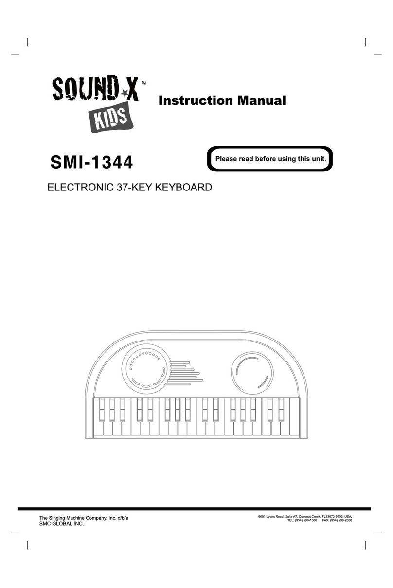 The Singing Machine Sound X Kids SMI-1344 instruction manual