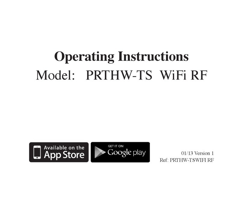 Heatmiser PRTHW-TS User manual Heatmiser PRTHW-TS User manual