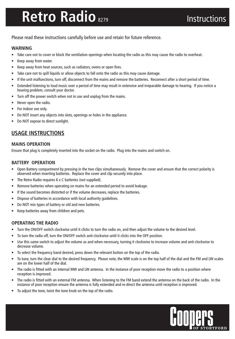 Coopers 8279 User manual
