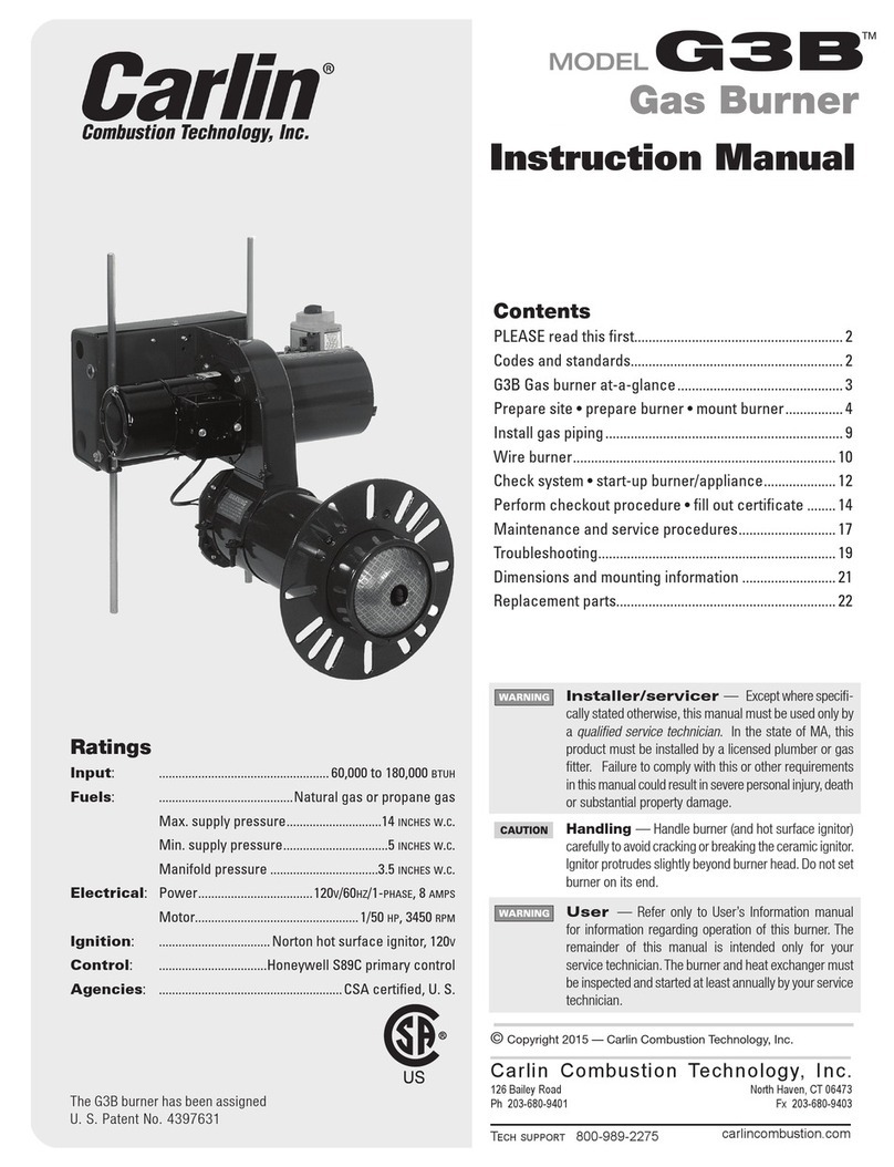 Carlin G3B Instruciton manual Carlin G3B Instruciton manual