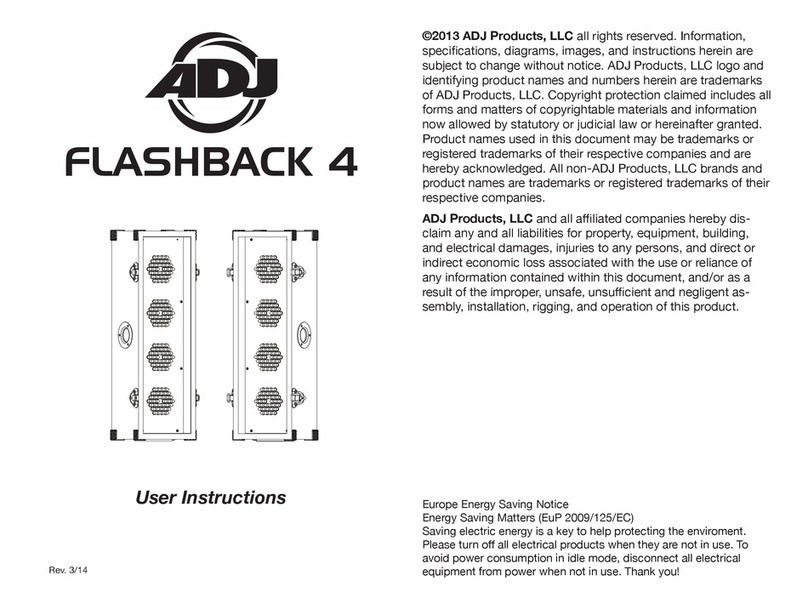 ADJ FLASHBACK 4 User manual