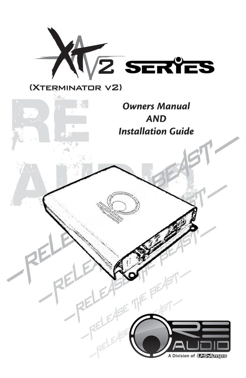 RE Audio XT 2 Series Owner's manual & installation guide