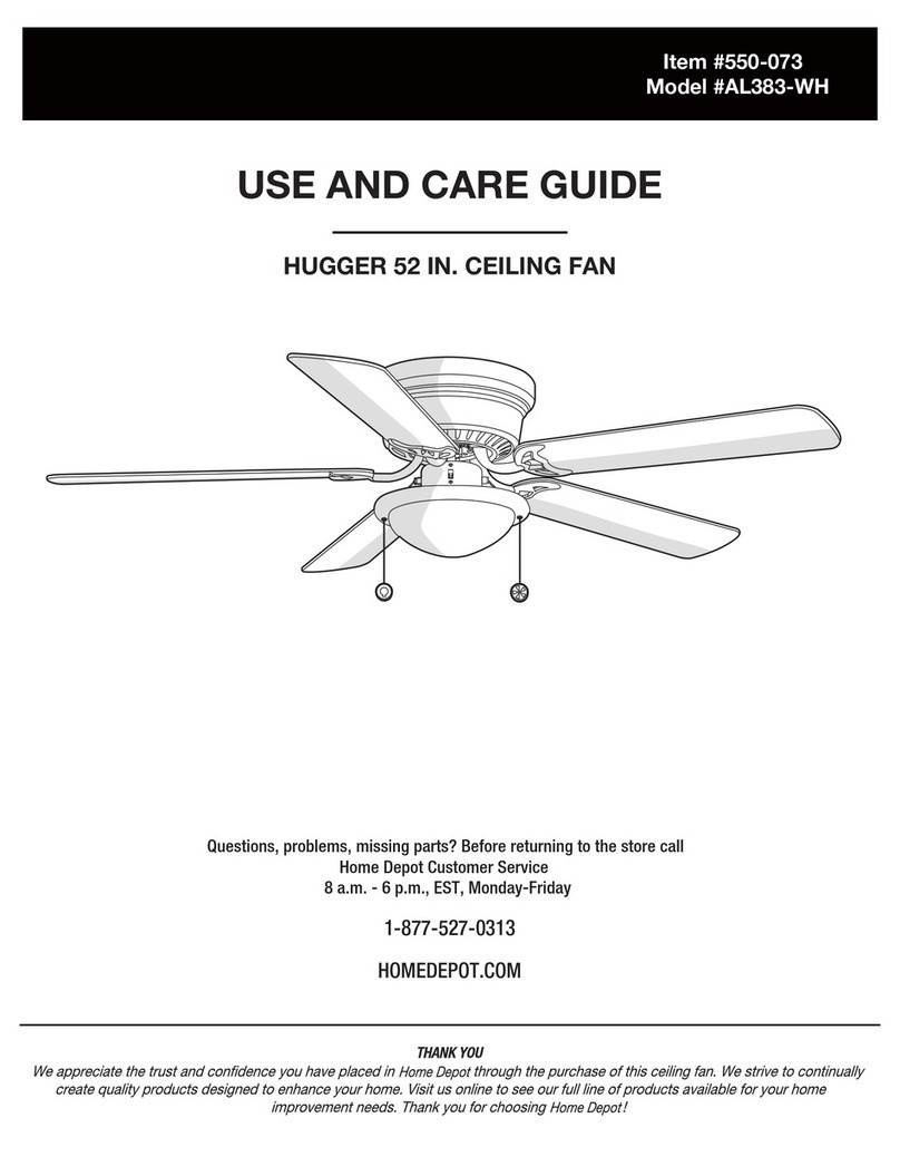 HOMEDEPOT AL383-WH Use and care guide HOMEDEPOT AL383-WH Use and care guide