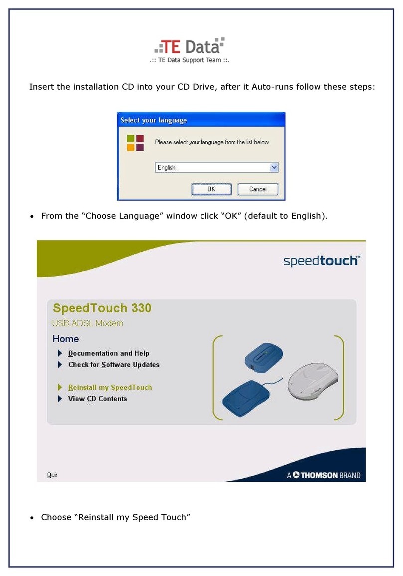 Speedtouch 330 Setup guide