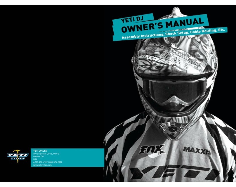 Yeti Cycles Yeti DJ owner's manual