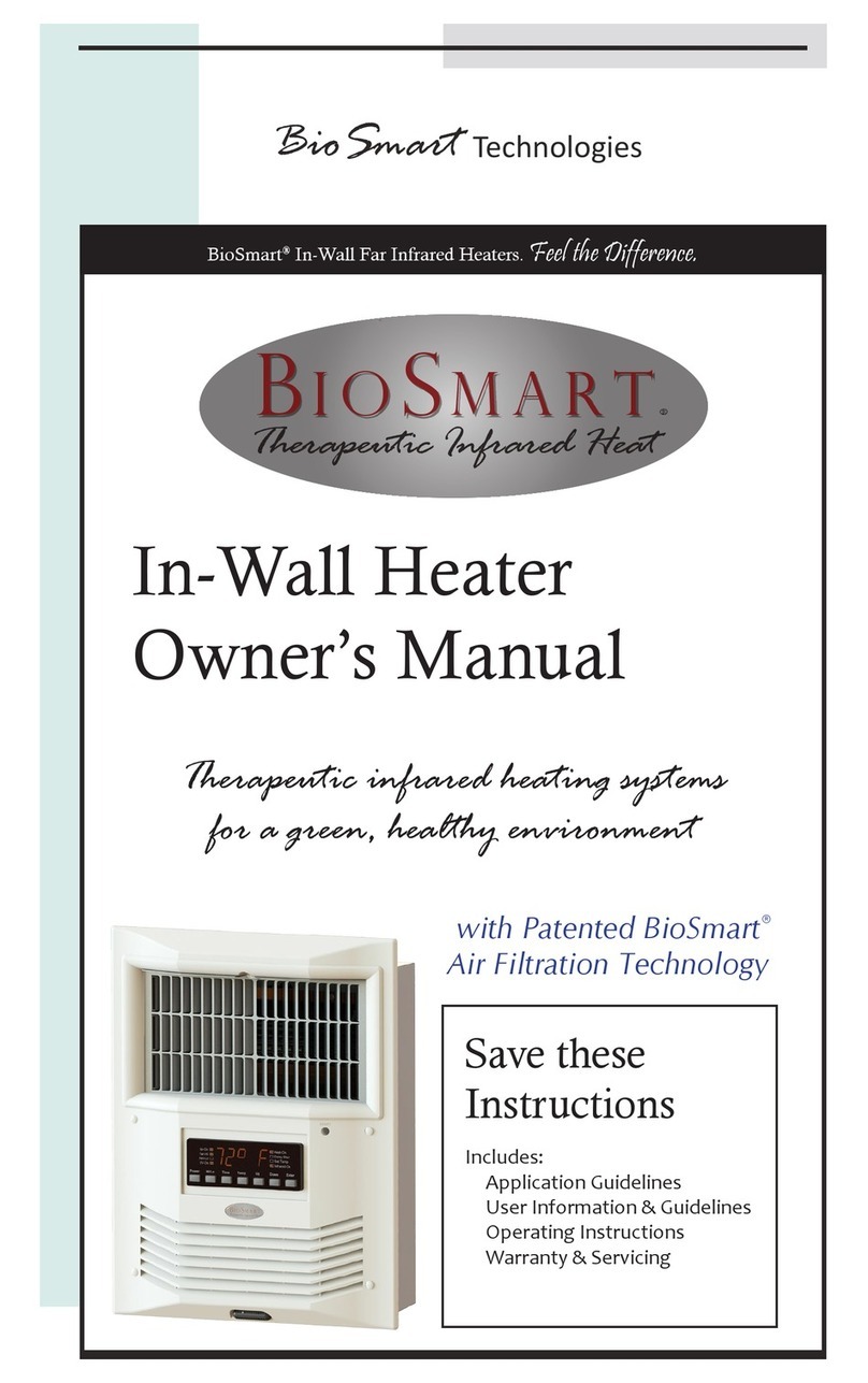 BioSmart BIO-1500FTA owner's manual BioSmart BIO-1500FTA owner's manual