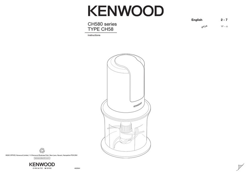 Kenwood CH580 series Manual