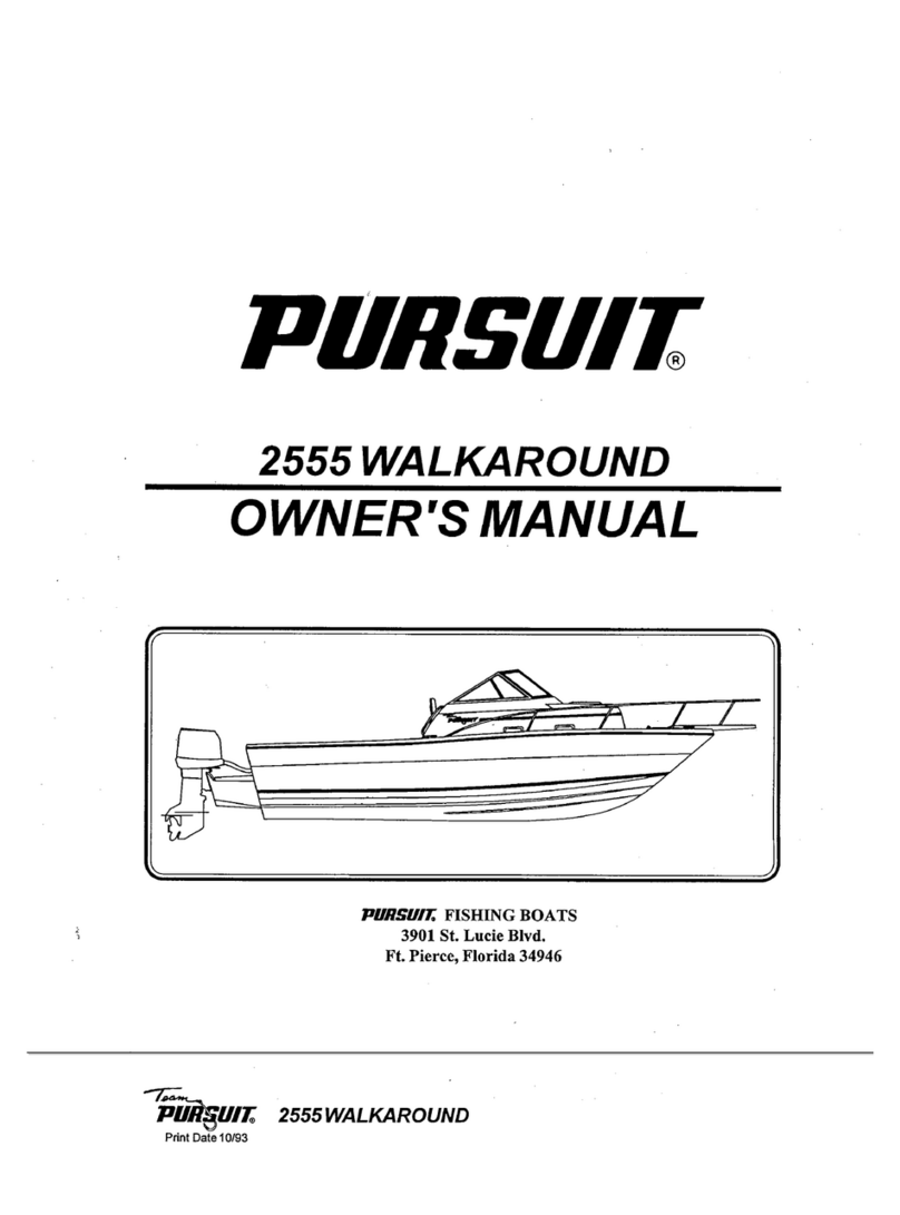 PURSUIT 2555 WALKAROUND owner's manual