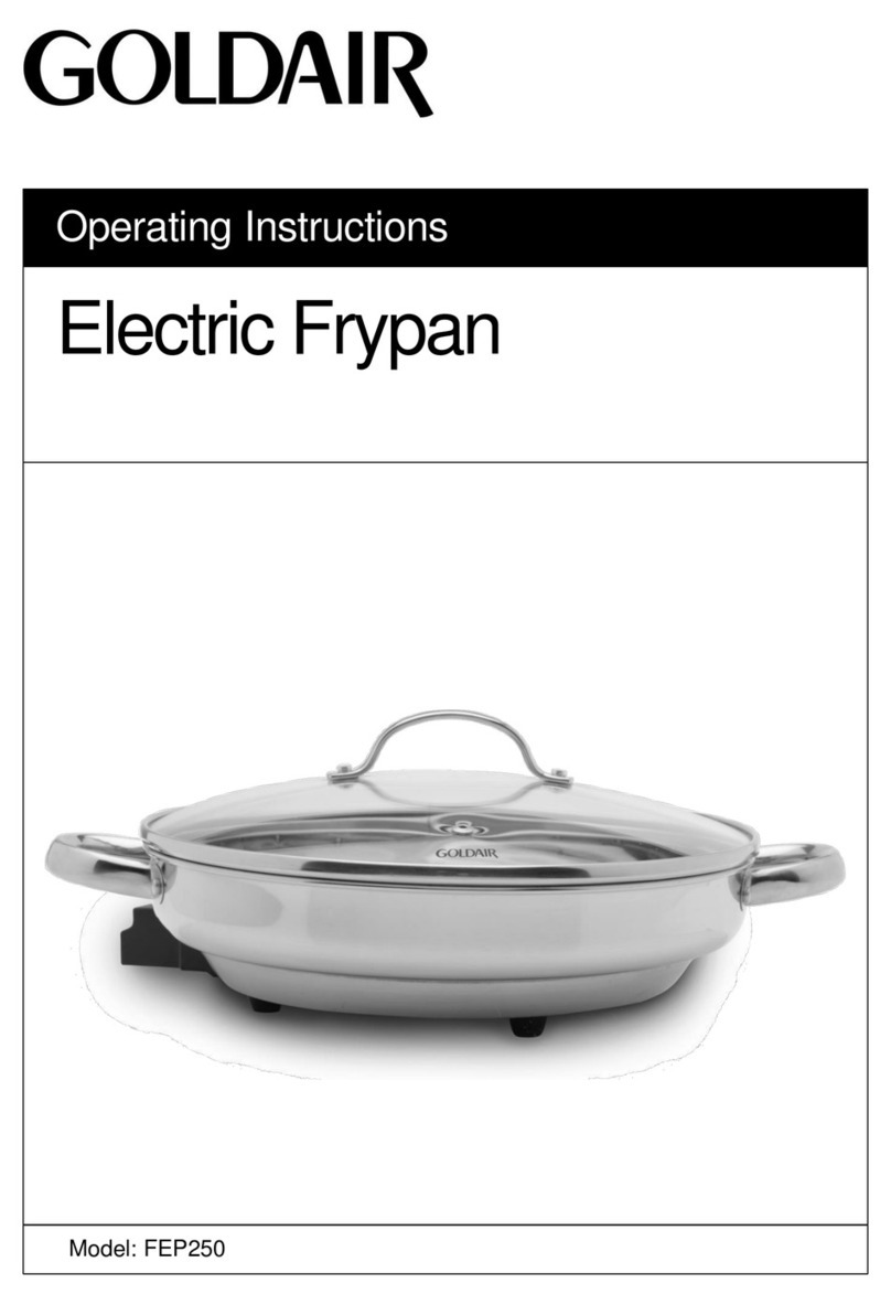 Goldair FEP250 operating instructions