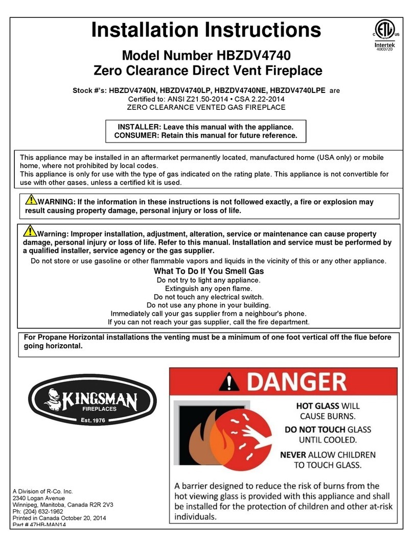 Kingsman HBZDV4740 User manual