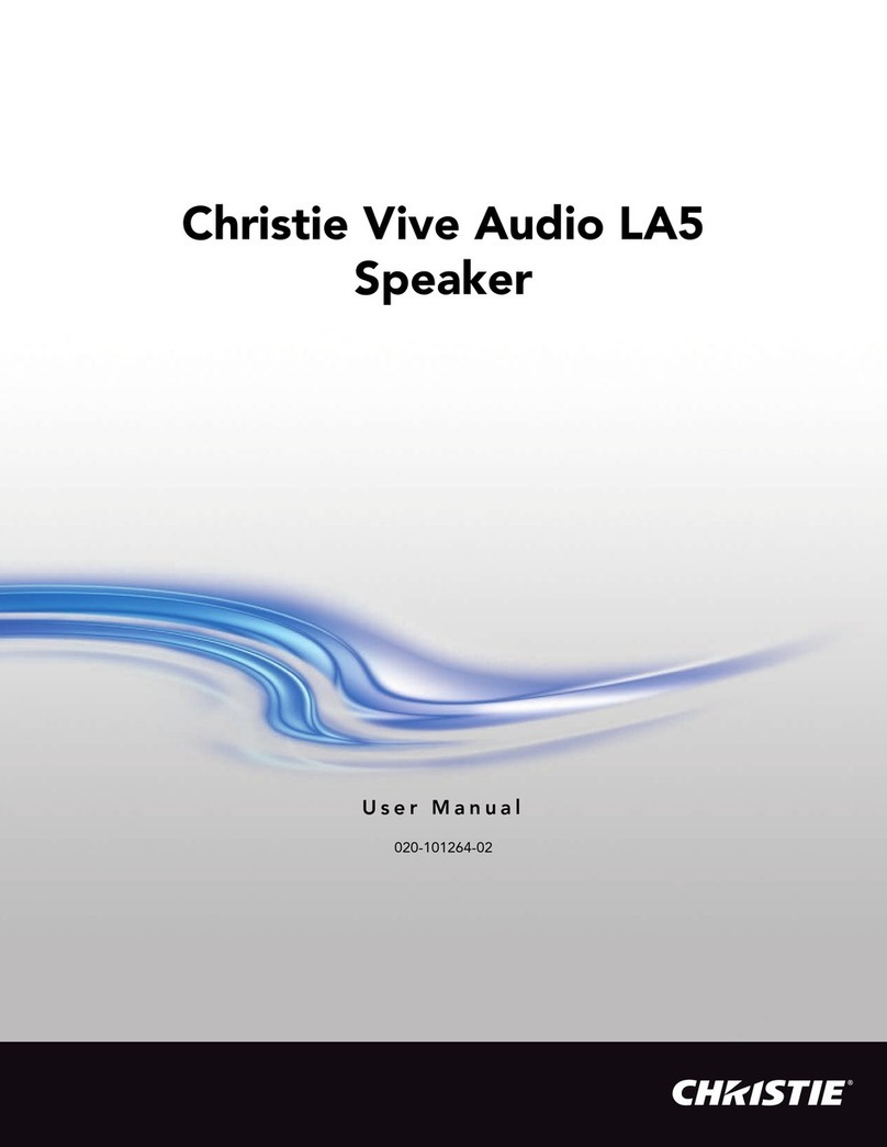 Christie Vive Audio LA5 user manual Christie Vive Audio LA5 user manual