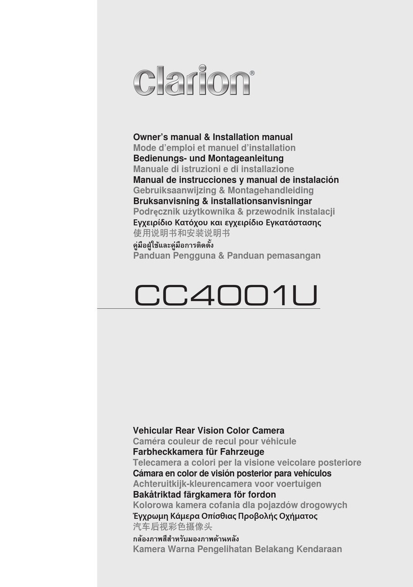 Clarion CC4001U Owner manual and install guide