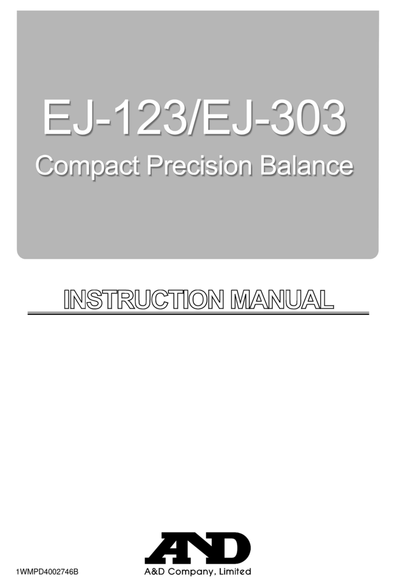 A&D EJ-123 instruction manual