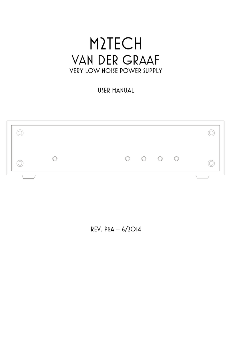 M2TECH VAN DER GRAAF user manual