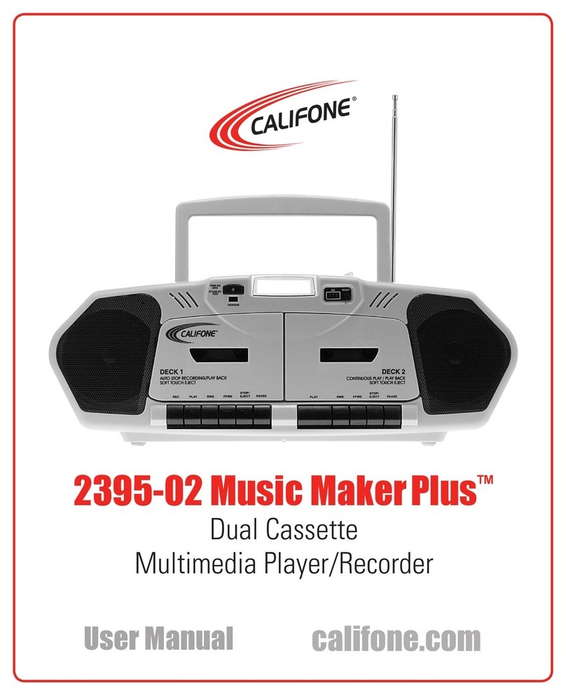Califone 2395-02 Music MakerPlus user manual
