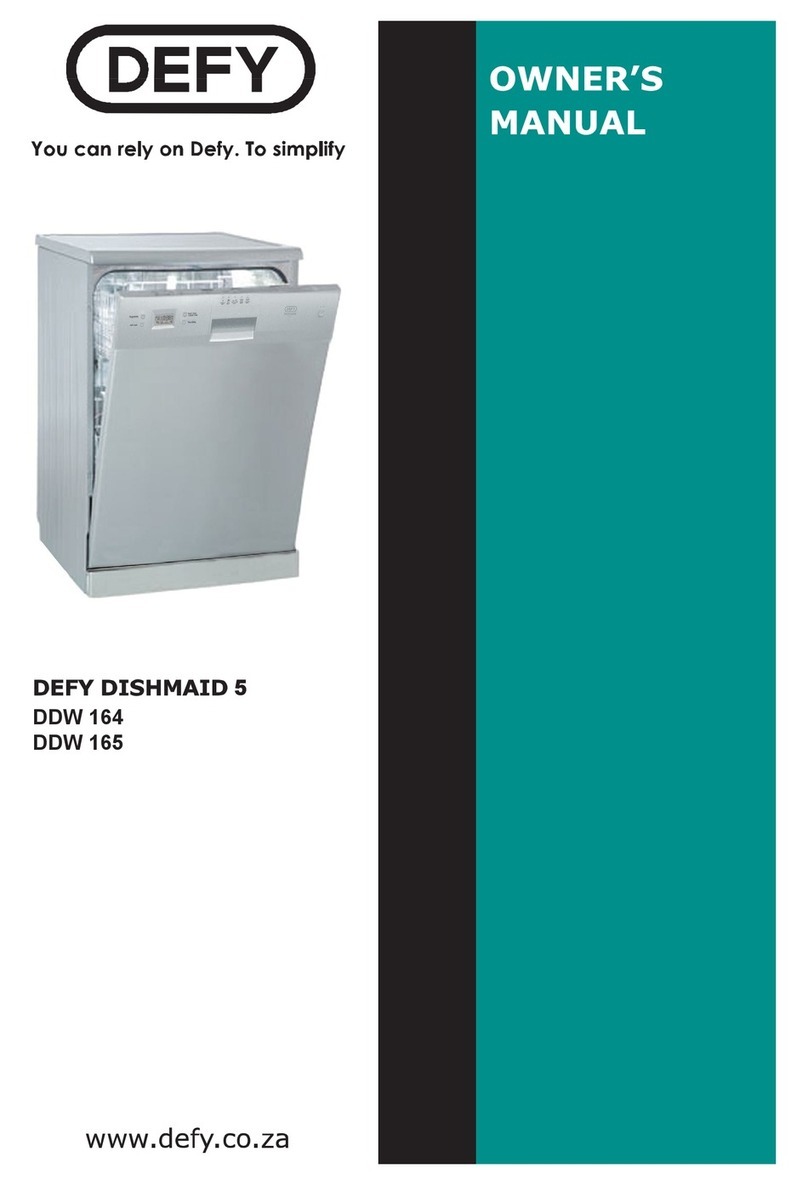 Defy Dishmaid 5 DDW 164 owner's manual