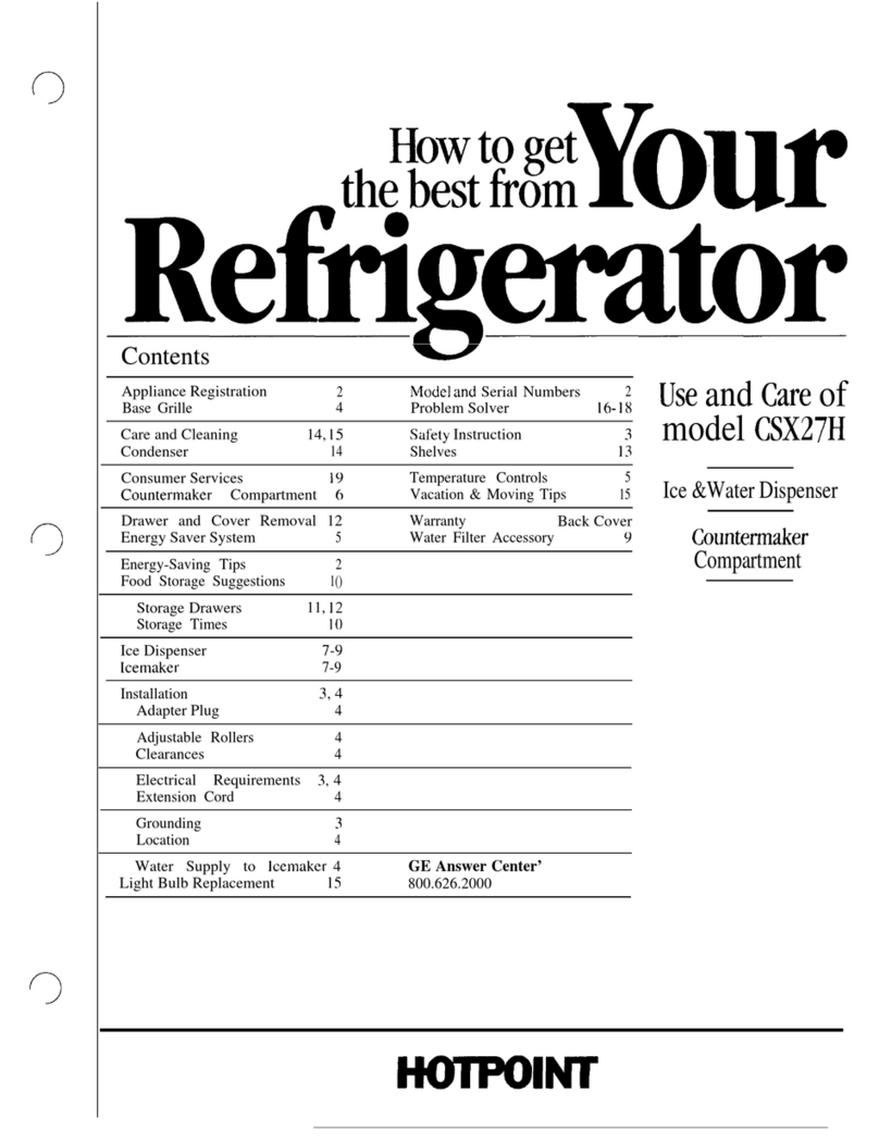 Hotpoint CSX27H User manual