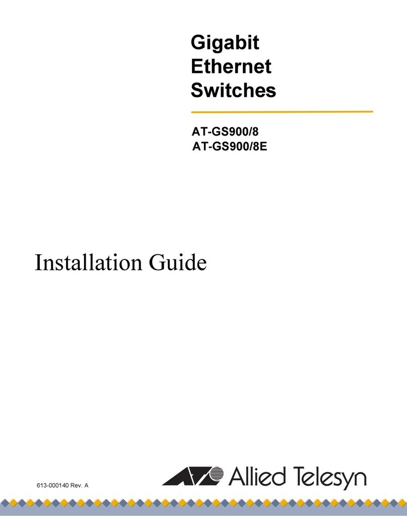 Allied Telesis AT-GS900/8 installation guide