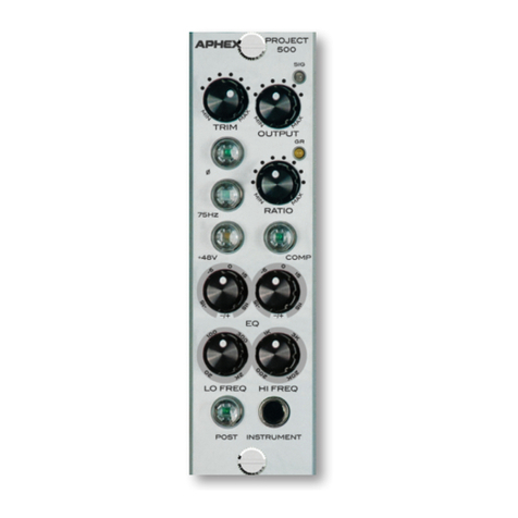 Aphex PROJECT 500 owner's manual