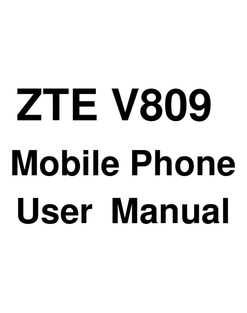 Zte V809 User manual