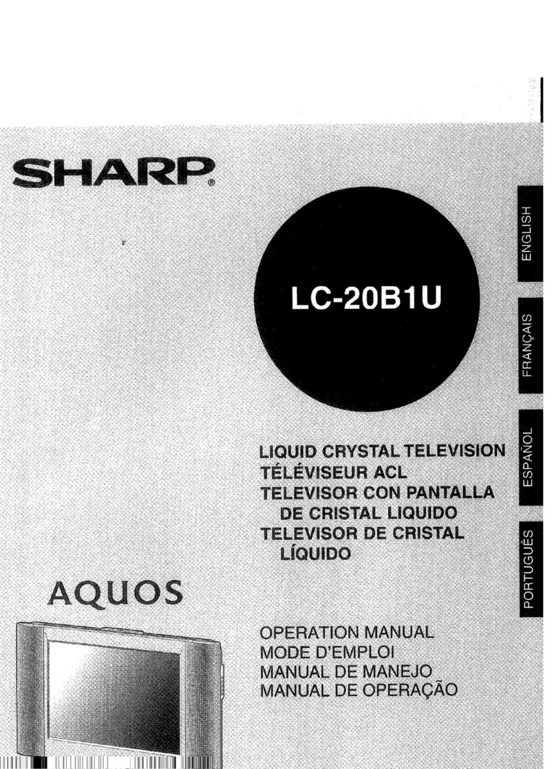 Sharp Aquos LC 20B1U User manual Sharp Aquos LC 20B1U User manual
