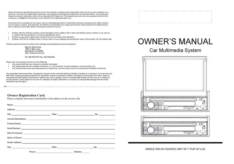Epsilon Electronics Power Acoustik PD-702 User manual Epsilon Electronics Power Acoustik PD-702 User manual