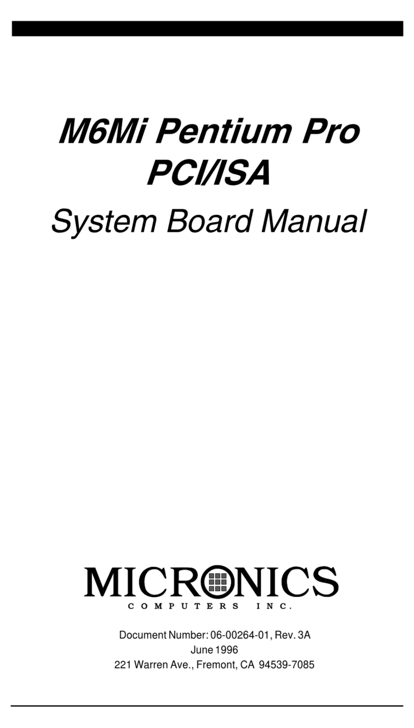 Micronics M6Mi Pentium Pro user manual