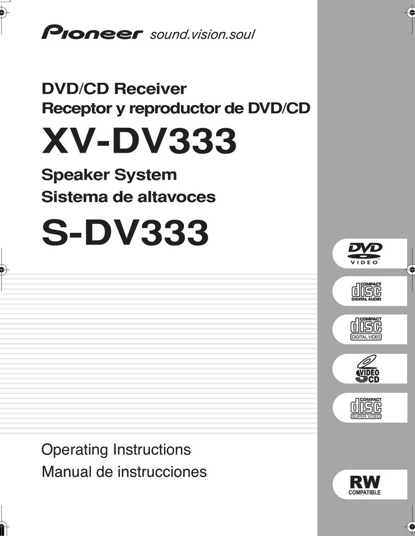 Pioneer XV-DV333 operating instructions