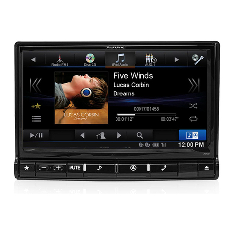 Alpine X009E User manual