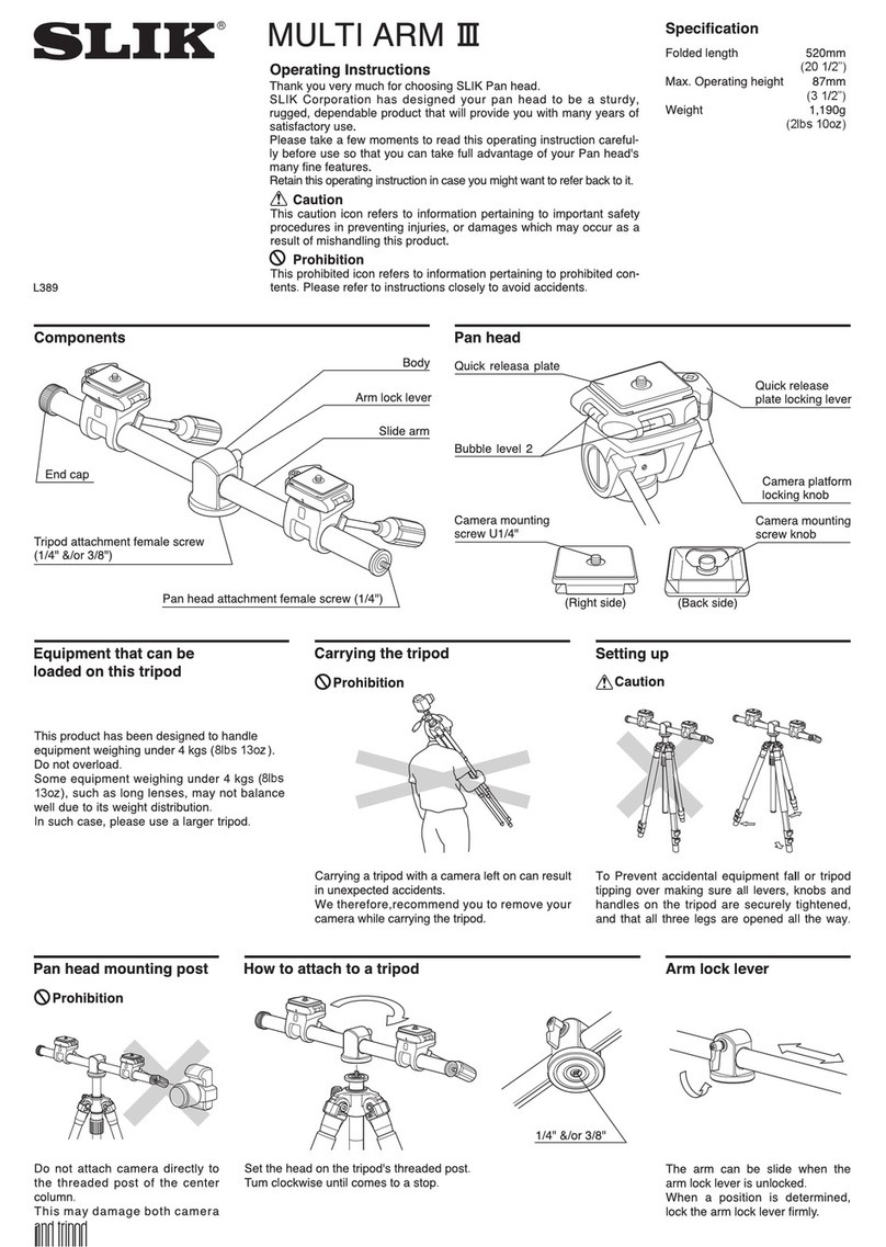SLIK Multi Arm III User manual
