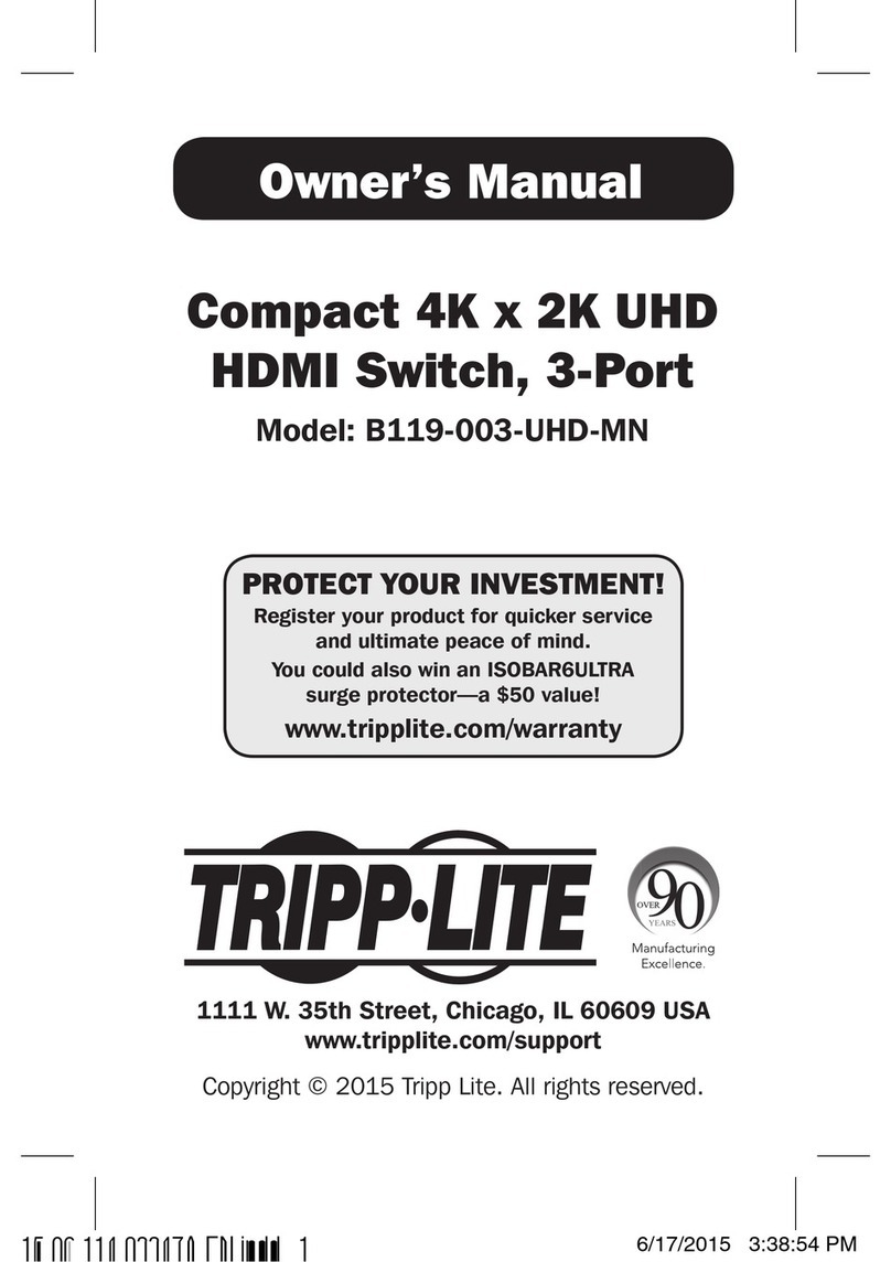 Tripp Lite B119-003-UHD-MN User manual